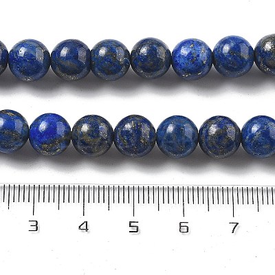 Natural Lapis Lazuli Beads Strands G-P348-01-8mm-1