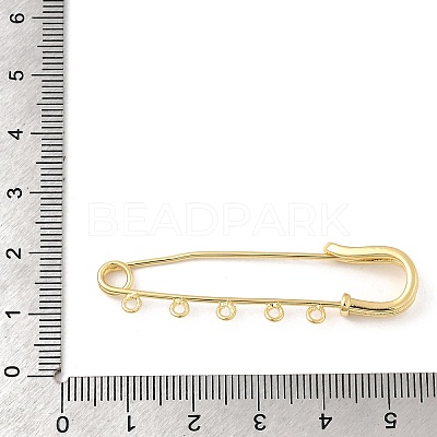 Brass Brooch Findings KK-I364-37G-1