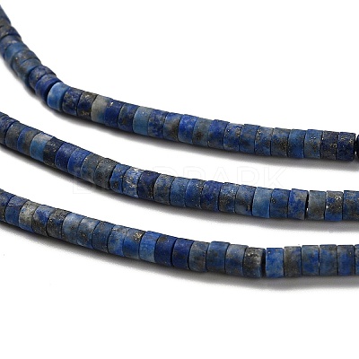 Natural Lapis Lazuli Beads Strands G-P575-B45-4x2mm-1