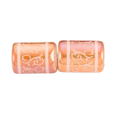 Electroplate Glass Beads EGLA-Q137-01A-I01-1