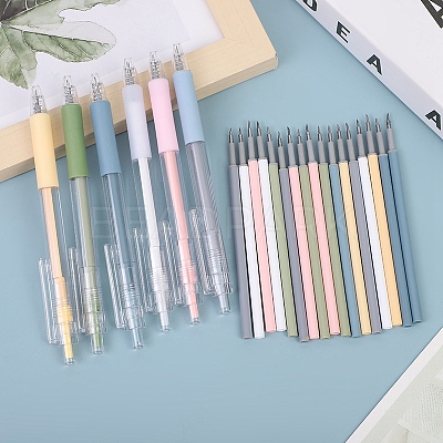 6 Colors Plastic & Metal Paper Cutter Pens PW-WG46082-01-1