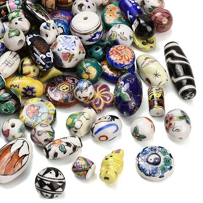 Handmade Porcelain Beads PORC-Z008-03-1