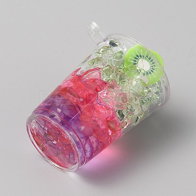 Transparent Acrylic Pendants OACR-WH20007-01C-18-1