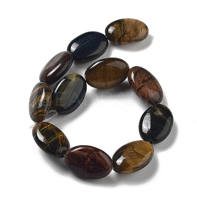 Natural 3-Color Tiger Eye Beads Strands G-P528-M22-01-1