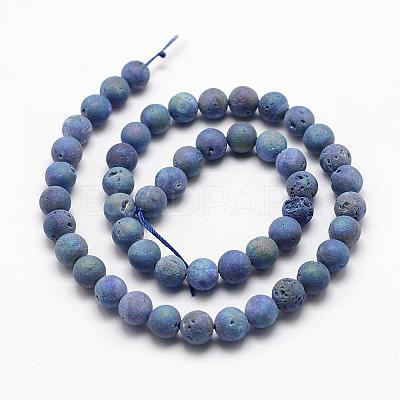 Electroplated Natural Quartz Crystal Beads Strands G-K174-01C-1