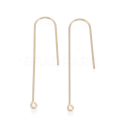 Brass Earring Hooks KK-N231-53-NF-1