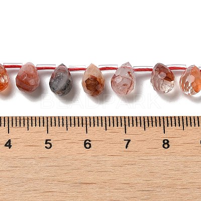Natural Ferruginous Quartz Beads Strands G-H297-B13-01-1