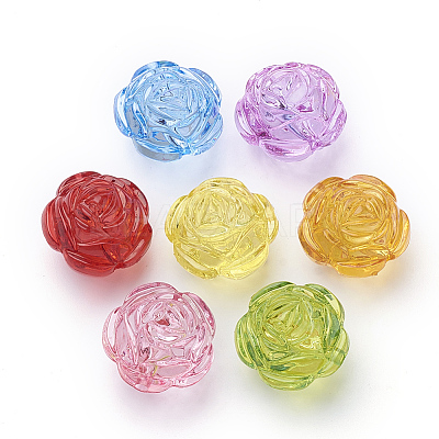 Transparent Acrylic Beads X-TACR-T002-20-1