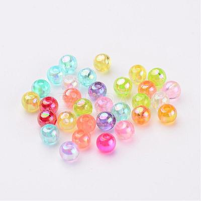 Transparent AB Color Acrylic Beads X-PL731M-1