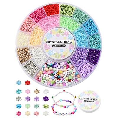 DIY Stretch Bracelet Making Kit DIY-YW0007-65-1
