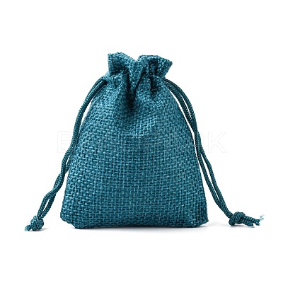 Burlap Packing Pouches Drawstring Bags ABAG-Q050-7x9-17-1