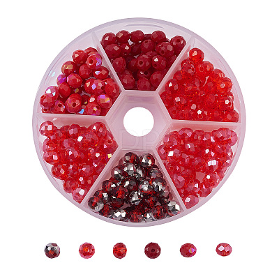 AB Color Plated Glass Beads Strands EGLA-CJ0001-09-1