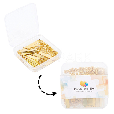 DIY Stamping Blank Tag Pendant Necklace Makings Kits DIY-PH0028-07-1