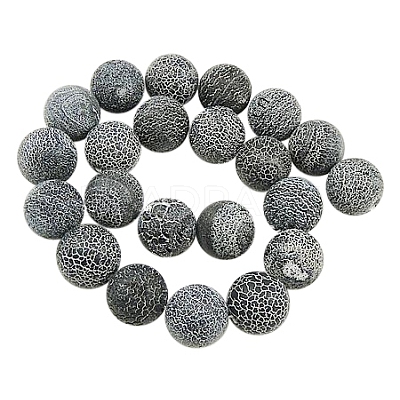 Natural Crackle Agate Beads Strands G-G055-4mm-10-1