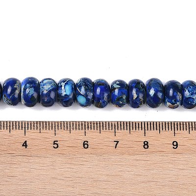 Dyed Synthetic Imperial Jasper Beads Strands G-P529-E01-A08-1