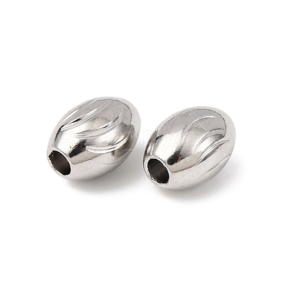 Textured 304 Stainless Steel Beads STAS-I358-11P-01-1