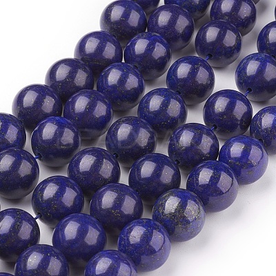 Natural Lapis Lazuli Beads Strands X-G-G087-14mm-1