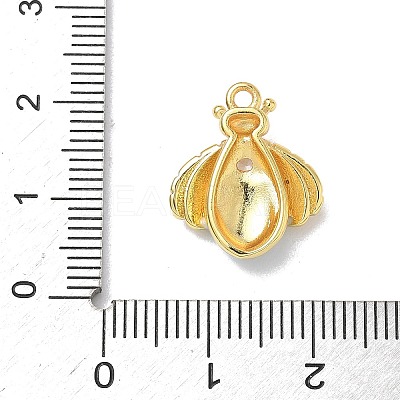 Brass Micro Pave Cubic Zirconia Pendants KK-Z128-04G-1