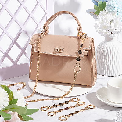 Alloy Enamel Flower Link Bag Strap Extenders FIND-WR0006-30-1