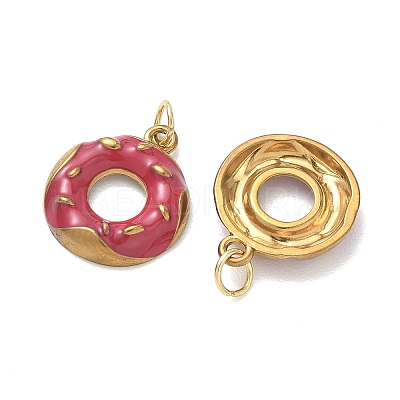 304 Stainless Steel Enamel Pendants STAS-K330-18G-1