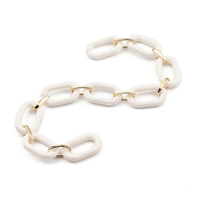 Handmade Acrylic Cable Chains AJEW-JB00713-05-1