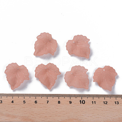 Autumn Theme Transparent Frosted Acrylic Pendants PAF002Y-6-1