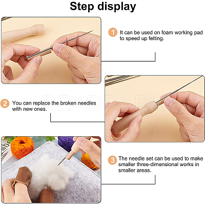 DIY Needle Felting Making Kit DIY-BC0005-76-1