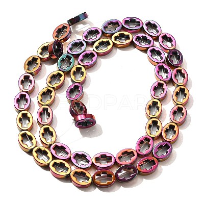 Electroplated Synthetic Non-magnetic Hematite Beads Strands G-L613-Z01-01I-1