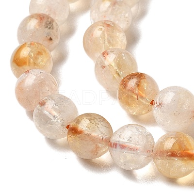 Heated Natural Citrine Beads Strands G-S362-105B-1