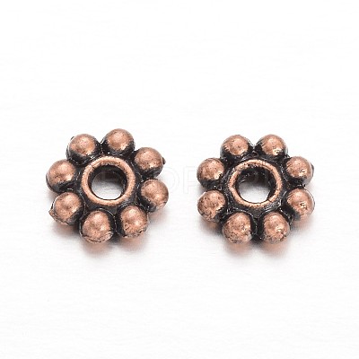Alloy Daisy Spacer Beads PALLOY-L166-31R-1