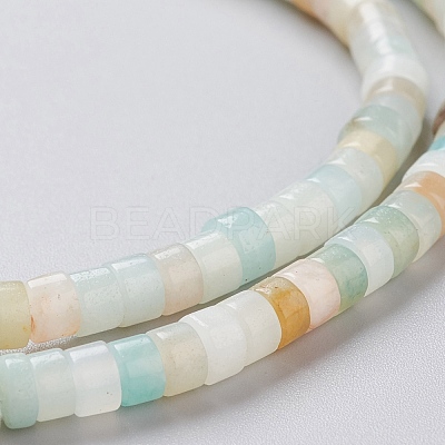 Natural Flower Amazonite Beads Strands G-F631-A34-1