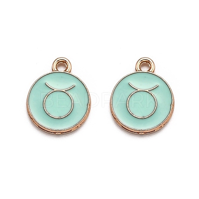 Alloy Enamel Pendants ENAM-S124-01B-15C-1
