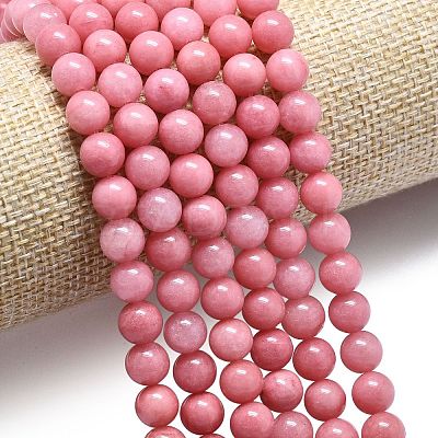Natural Malaysia Jade Beads Strands G-L645-A01-8mm-20-1