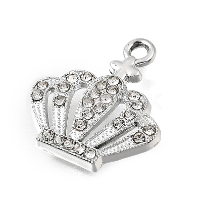 UV Plating Alloy Crystal Rhinestone Pendants RB-CBAD37D-36P-1