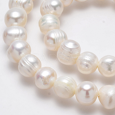 Natural Cultured Freshwater Pearl Beads Strands PEAR-L001-A-08-1