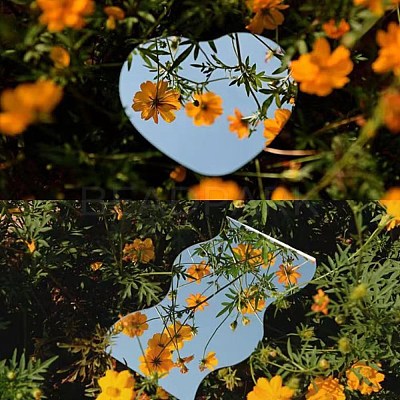 6Pcs 6 Styles Acrylic Mirror AJEW-GO0002-06-1