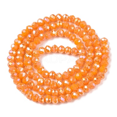 Electroplate Glass Beads Strands EGLA-A044-P3mm-B29-1