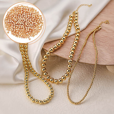 500Pcs Rack Plating Brass Beads KK-AN0001-07-1