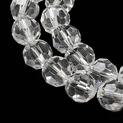 Transparent Glass Beads EGLA-A035-T10mm-D19-1