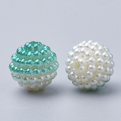 Imitation Pearl Acrylic Beads OACR-T004-10mm-04-1