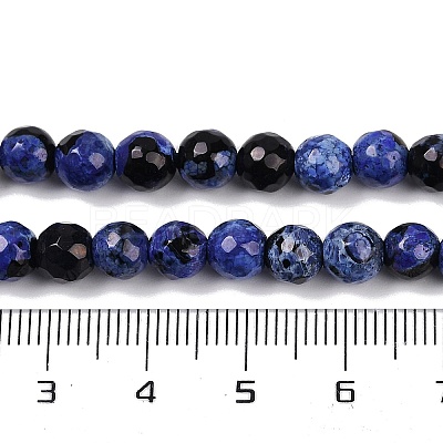 Natural Fire Crackle Agate Beads Strands G-C082-A01-32-1