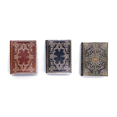 3Pcs Paper Book Miniature Ornaments PW-WG81641-03-1
