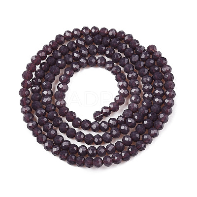 Opaque Solid Color Imitation Jade Glass Beads Strands EGLA-A044-P2mm-D11-1