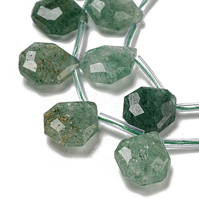 Natural Green Strawberry Quartz Beads Strands G-P544-C09-01-1