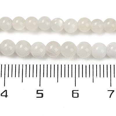 Natural White Moonstone Beads Strands X-G-D294-4mm-02-1
