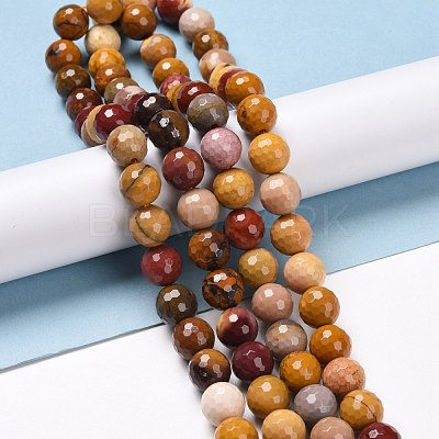 Natural Mookaite Beads Strands G-E571-18C-1
