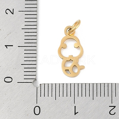 304 Stainless Steel Pendants STAS-L279-001G-06-1
