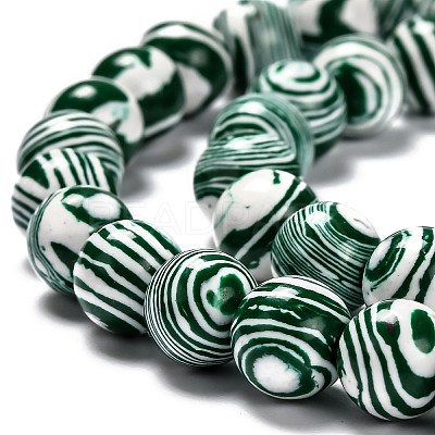 Synthetic Malachite Beads Strands G-A186-A-04-1