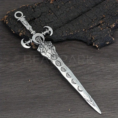 Sword Alloy Hair Sticks PW-WG0728D-03-1