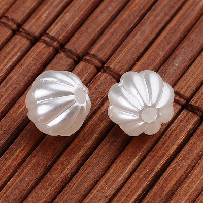 Round Imitation Pearl Acrylic Beads OACR-L004-2560-1